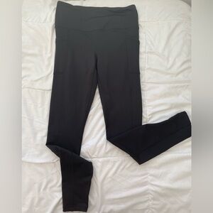 Black High-Waisted fleece lined Leggings
